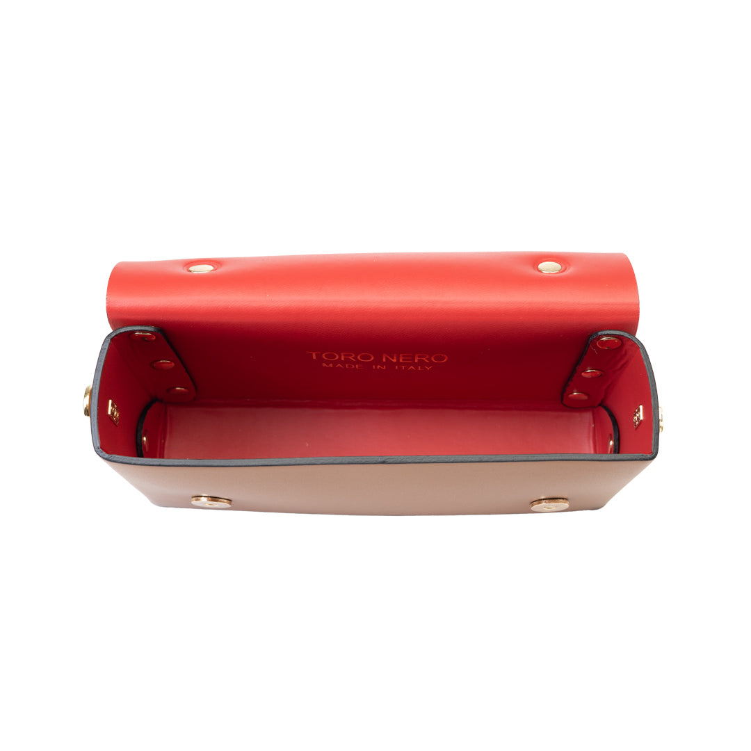 Bolso de mujer de piel genuina marrón-negro Natalia