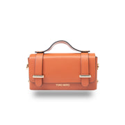 Bolso de mujer de piel genuina naranja Natalia