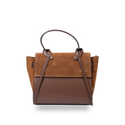 Women's bag made of genuine leather, brown-brown Erika