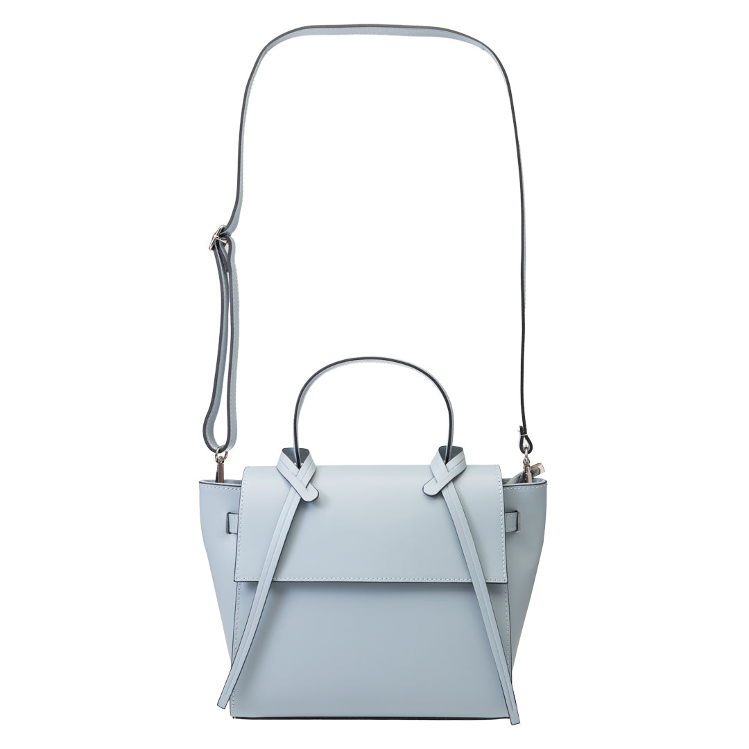 Sac à main femme en cuir véritable bleu clair Erika
