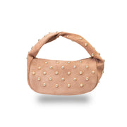 Sac à main femme en cuir véritable rose Naty
