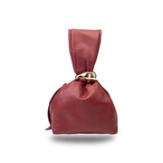 Damenhandtasche aus echtem Leder in Weinrot Eliza