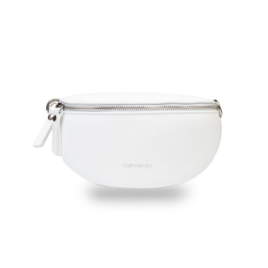 Dámska kožená ľadvinka biela Waist Glam