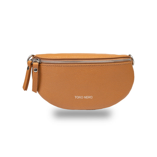 Hnedá dámska kožená ľadvinka Waist Glam