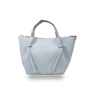 Sac à main pour femme en daim naturel bleu clair Loretta